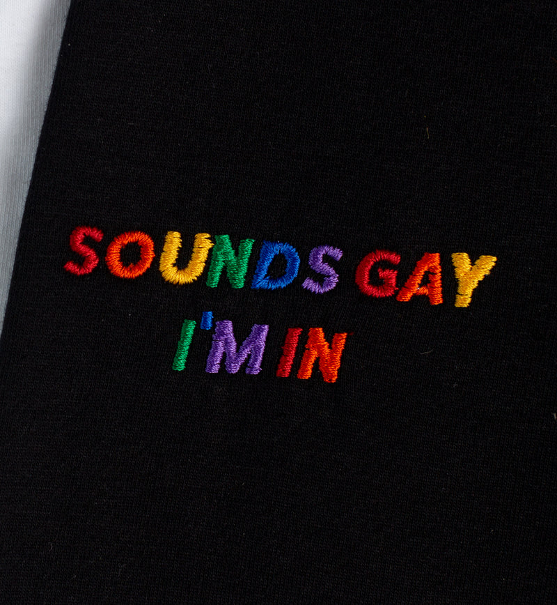 Sounds Gay, I'm In Embroidered T-Shirt